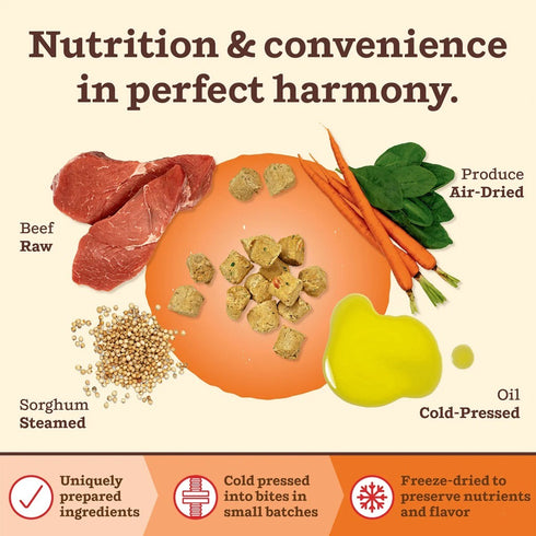 Primal Canine Beef Recipe Kibble in the Raw, 9-lb